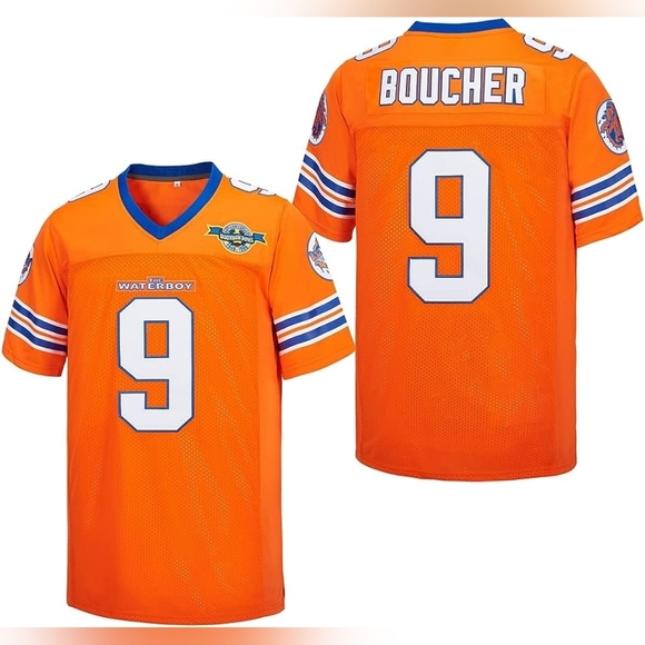 Men's New Bobby Boucher Waterboy Movie Jersey Multiple Sizes - Picture 4 of 4